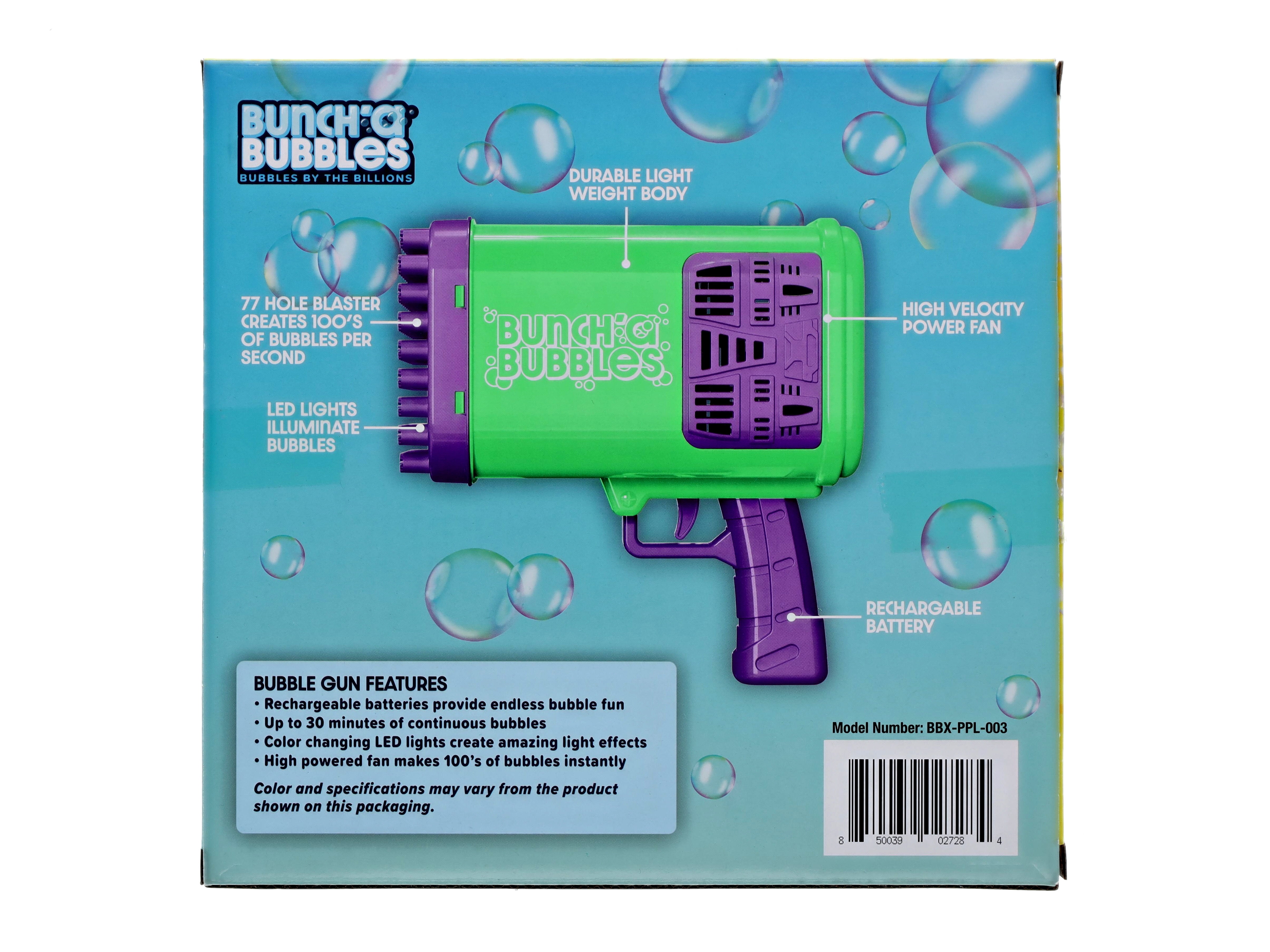 (2 pack) Buncha' Bubbles Blaster - Purple, for Child Ages 3+