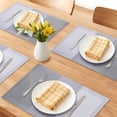 thumbnail image 2 of Unique Bargains Rectangle 6 Pack Gradient Plastic Table Mats Gray 17.7x11.8inch, 2 of 6