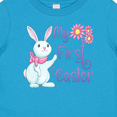 thumbnail image 4 of Inktastic My 1st Easter Cute White Bunny with Spring Flowers Boys or Girls Baby T-Shirt, 4 of 5