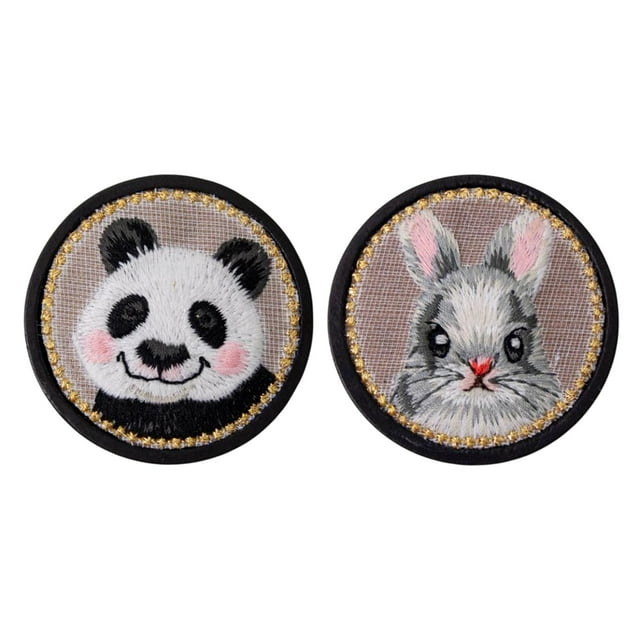 2 alfileres de costura reutilizables, herramienta de costura multiusos para regalo Conejo y panda