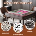 thumbnail image 5 of Mahjong Mat 31.5" x 31.5" Pink Arch Fountain Park Decorative Water Splash Non-Slip Noise Reduction American Mahjong Tiles Table Cover for Dominoes Poker Card Board Games Gift, 5 of 8