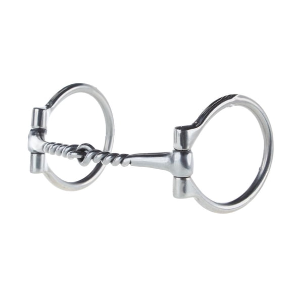 Professionals Choice D Ring Half Smooth Half Twist Snaffle Bi