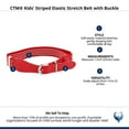 thumbnail image 4 of CTM Kids' Striped Elastic Stretch Belt with Buckle, 4 of 4
