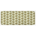 thumbnail image 1 of Bohemian Kitchen Mat, Paisley Pattern Traditional Boho Culture Leaf Print with Eastern Effects Art, Plush Decorative Kitchen Mat with Non Slip Backing, 47" X 19", Mustard, by Ambesonne, 1 of 1