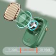 thumbnail image 3 of Hanging Neck Fan, Dark Green Handheld Miniature Necklace Fan Long Lasting Battery  for Concerts, 3 of 7