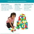 thumbnail image 4 of Melissa & Doug Wooden Building Blocks Set - 100 Blocks in 4 Colors and 9 Shapes, 4 of 5