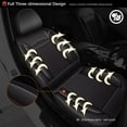 thumbnail image 3 of LAONNVIR 2 Front Car Seat Covers Custom Fit for Toyota Prius C 2012-2016 Seat Covers Cushion Faux Leather with Airbag(Black, Front Seat), 3 of 5
