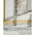 thumbnail image 4 of TOWN & COUNTRY LUXE Maya Medallion Tile Neutral Indoor Area Rug with High-Low Texture, Grey, 6'6"x9'6", 4 of 10