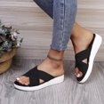 thumbnail image 6 of Anuirheih Clearance Slip on Sandals Women,Women Dressy Comfy Casual Shoes Summer Beach Travel Slipper Flip Flops(Black), 6 of 6