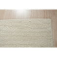 thumbnail image 2 of EORC FM44IV6X9 Hand-Knotted Wool Plush flatweave Loom Rug, 6' x 9', Ivory Area Rug, 2 of 5