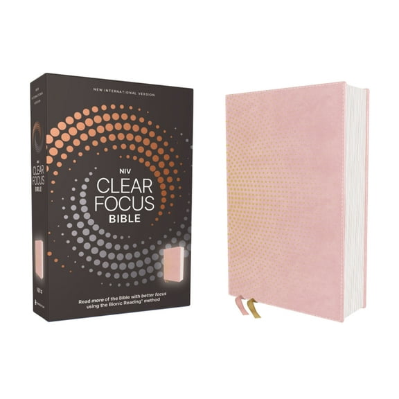 Clear Focus Niv, Clear Focus Bible, Leathersoft, Pink: Read More of the Bible with Better Focus Using the Bionic Reading Method, (Hardcover)