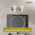 thumbnail image 6 of Minka Lavery Garrison 8 1/2"H Brushed Nickel and Wood 2-Light Bath Wall Sconce, 6 of 7