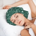 thumbnail image 6 of Yiaed Green Christmas Print Satin Bonnet Silk Bonnet Hair Bonnet for Sleeping Hair Bonnets, 6 of 6