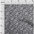 thumbnail image 2 of oneOone Polyester Spandex Black Fabric Paisleys Sewing Material Print Fabric By The Yard 56 Inch Wide-8Y, 2 of 6