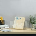 thumbnail image 5 of MyGift Modern Clear Acrylic Mail Storage Box with Brass Mirror Bottom, 5 of 7