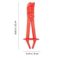 thumbnail image 2 of Hose Grip Pliers Fuel Line Auto Tools Automotive Straight Clamp Red Plastic 3 Pcs, 2 of 6