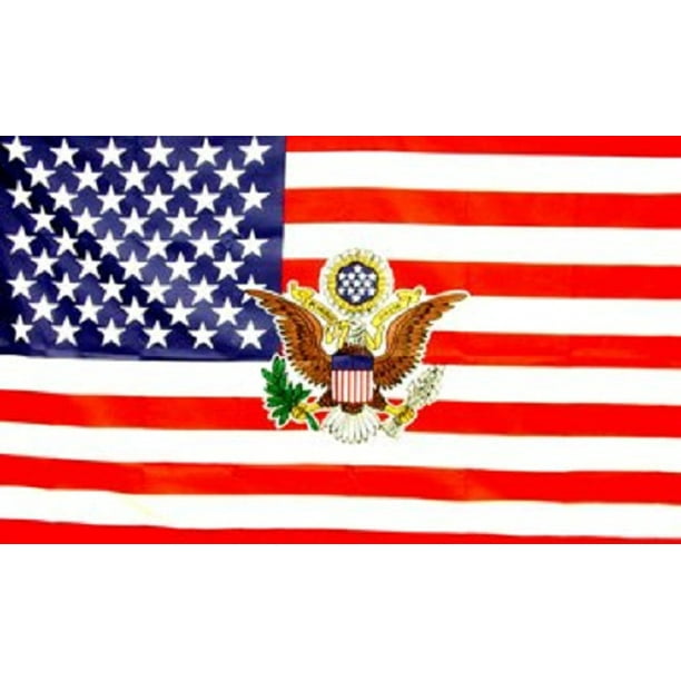 Usa Presidential Seal On American Flag President Banner United States Pennant Walmart Com Walmart Com