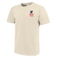 thumbnail image 2 of Men's Cream Ole Miss Rebels Comfort Colors Mascot Overlay T-Shirt, 2 of 3
