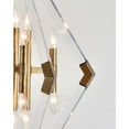thumbnail image 2 of Bethel International Chandelier Antique Gold Metal & Acrylic, 2 of 3