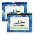 thumbnail image 2 of Butterflies Patterns Batik Dye 3-Ring Binder Pouches A4 Size Zipper Pocket File Storage 2 Packs, 2 of 6