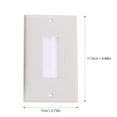 thumbnail image 3 of Wall Hole Cover Plate Black Plastic 3Pcs 4.44X2.75X0.20 Inch, 3 of 5