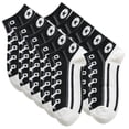 thumbnail image 1 of Medias Converse VersSockBlack 5Pares Negro 5-9.5US Converse Calcetines Tubo Corto Poliéster, 1 of 2