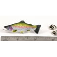 thumbnail image 2 of Steelhead Pin, FP032PRB Hand Painted 3" Very Large, Realistic Pin, Lapel, Hat, Pins, Brooch, Fishing Jewelry, Gift, Handmade in the USA, 200 Fish Designs Available, 2 of 7