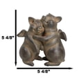 thumbnail image 2 of Rustic Country Hog Heavens Whimsical Angel Winged Pig Couple Dancing Figurine, 2 of 9