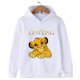 thumbnail image 2 of Sudadera con capucha del Rey León para niños y niñas, con estampado de animales de dibujos animados, Simba, para niños y niñas, 2 of 5