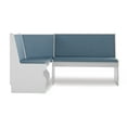 thumbnail image 6 of Linon Sasha 3-Piece Casual Indoor Corner Dining Nook , White/Capri Blue, 6 of 37