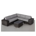 thumbnail image 3 of Living Source International 8-Piece Sectional Set w/Plush Cushions in Espresso, 3 of 10