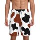 thumbnail image 1 of Fotbe Brown Black Cow Pantalones Cortos de Pijama para Hombre, Ropa de Dormir, Pantalones de Pijama Cortos para Hombre-X-Large, 1 of 6