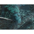 thumbnail image 3 of Ambesonne Modern Floral Quilted Bedspread Set 3 Pcs, Dark Colors Sakura, Queen, Seafoam Teal Dark Teal, 3 of 4
