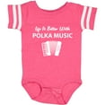 thumbnail image 3 of Inktastic Life's Better Polka Music Boys or Girls Baby Bodysuit, 3 of 5