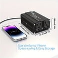 thumbnail image 4 of SUTENGDA LVYUAN 500W Power Inverter  DC 12V to AC 110V Car Inverter with 2 American Standard Sockets  3.1A Dual USB Car Adapter for Mobile Phones and Tablets computer, 4 of 6