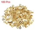 thumbnail image 2 of 100pcs M4.2 Electric Wire Crimp Ring Lug Terminal Brass Connector 17 x 7.5mm for Car, 2 of 5