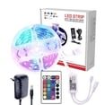 thumbnail image 2 of Tiras De Luces Led De 5 M, Tiras De Led Rgb 5050 Con Control Remoto Por Ir De 24 Teclas Y Fuente De Alimentación, 1 Rollo De Cinta De Luces Led Que Cambian De Color Para Dormitorio, 2 of 5