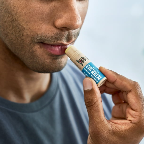 Dr. Squatch Original Mint Natural Lip Balm for Men, 0.25 oz