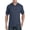 BIJOU BLUE HTHR, variant on Pocket Piqué Polo Shirt Pink Lemonade 6XL