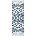 thumbnail image 2 of Safavieh Micro-Loop Glenda Aztec Wool Area Rug, Ivory/Navy, 2'6" x 5', 2 of 10