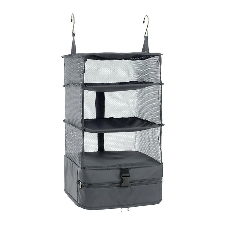 TABITORA Portable Hanging Travel Shelves Bag Packing Cube Organizer  Suitcase Storage Large Capacity