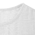 thumbnail image 6 of FRSASU Women's Summer Linen Crew Neck Long Dress Sleeveless Elegant Flowy Dresses Plus Size Loose Comfy Dress White, 6 of 6