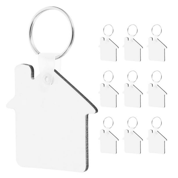 Llaveros en blanco de sublimación Llaveros de transferencia de calor Llaveros en blanco de doble cara Llaveros de sublimación para transferencia de calor Suministros para manualidades diy