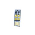 thumbnail image 1 of Toystoory Luz nocturna USB ABS portátil reutilizable de doble cara de repuesto LED Mini Control táctil dormitorio ordenador portátil lámpara Iluminación y accesorios Blanco cálido, 1 of 6