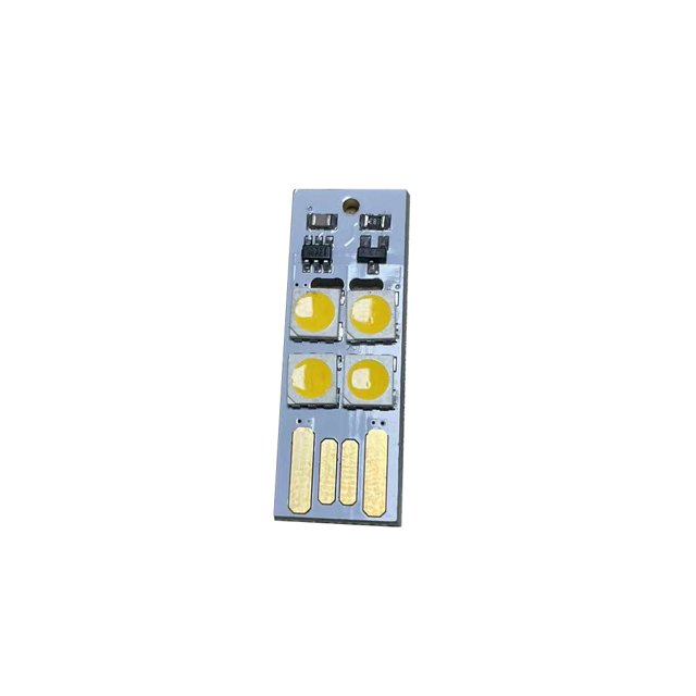 Toystoory Luz nocturna USB ABS portátil reutilizable de doble cara de repuesto LED Mini Control táctil dormitorio ordenador portátil lámpara Iluminación y accesorios Blanco cálido