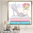thumbnail image 3 of Pink Fashion high heels III - Posh & Luxe Framed Canvas, 3 of 3