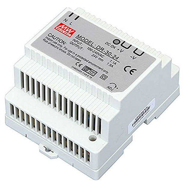 Mean Well Dr 30 24 Single Output 36w 1 5a 24v Industrial Din Rail Mounted Power Supply Walmart Com Walmart Com Mean Well Dr 30 24 Single Output 36w 1 5a 24v Industrial Din Rail Mounted Power Supply Walmart Com Walmart Com