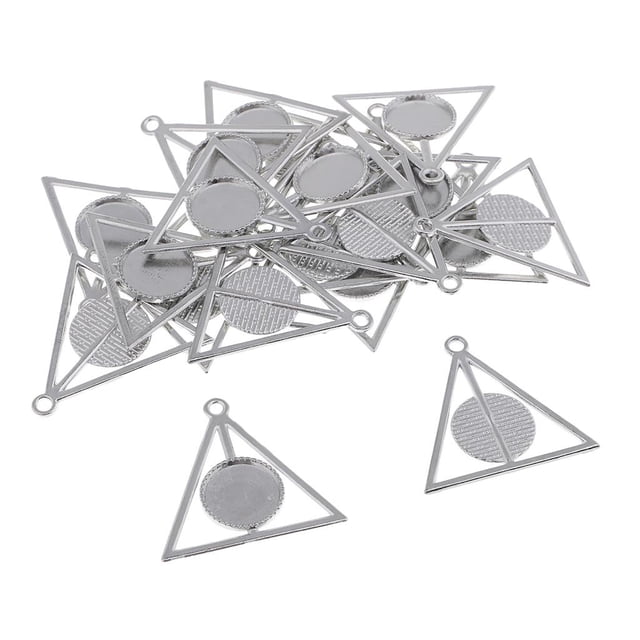 Bandeja redonda en blanco del bisel 20 Piezas En Bisel Bandeja Base 16 Mm Cabujón Diy Hallazgos De Joyería Artesanal