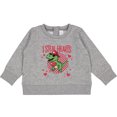 thumbnail image 2 of Inktastic I Steal Hearts Dinosaur Valentine's Day Baby Sweatshirt, 2 of 4
