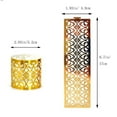 thumbnail image 2 of Dienrx Clearance Hollow Napkin Buckle Towel Paper, 50Pcs Disposable Napkin Rings Cut Foil Paper Napkin Rings Self Adhesive Set of 50 for Table Settings Decoration Dinner Parties Weddings, 2 of 3